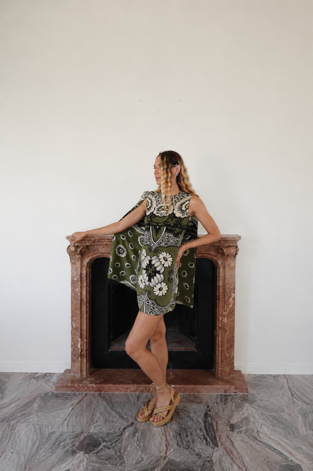 Valentino Mini Cape Dress