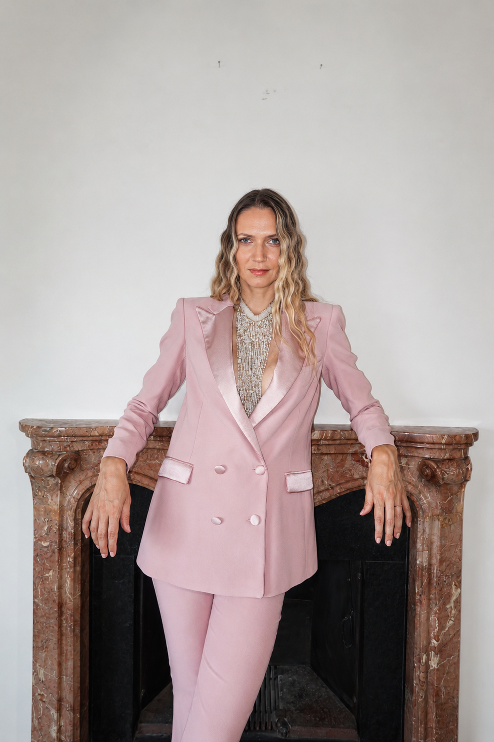 Hebe Studio Dusty Pink Suit