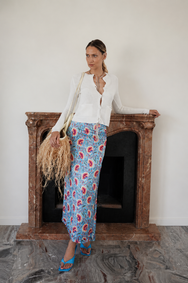 Paco Rabanne Vintage Floral Maxi Skirt