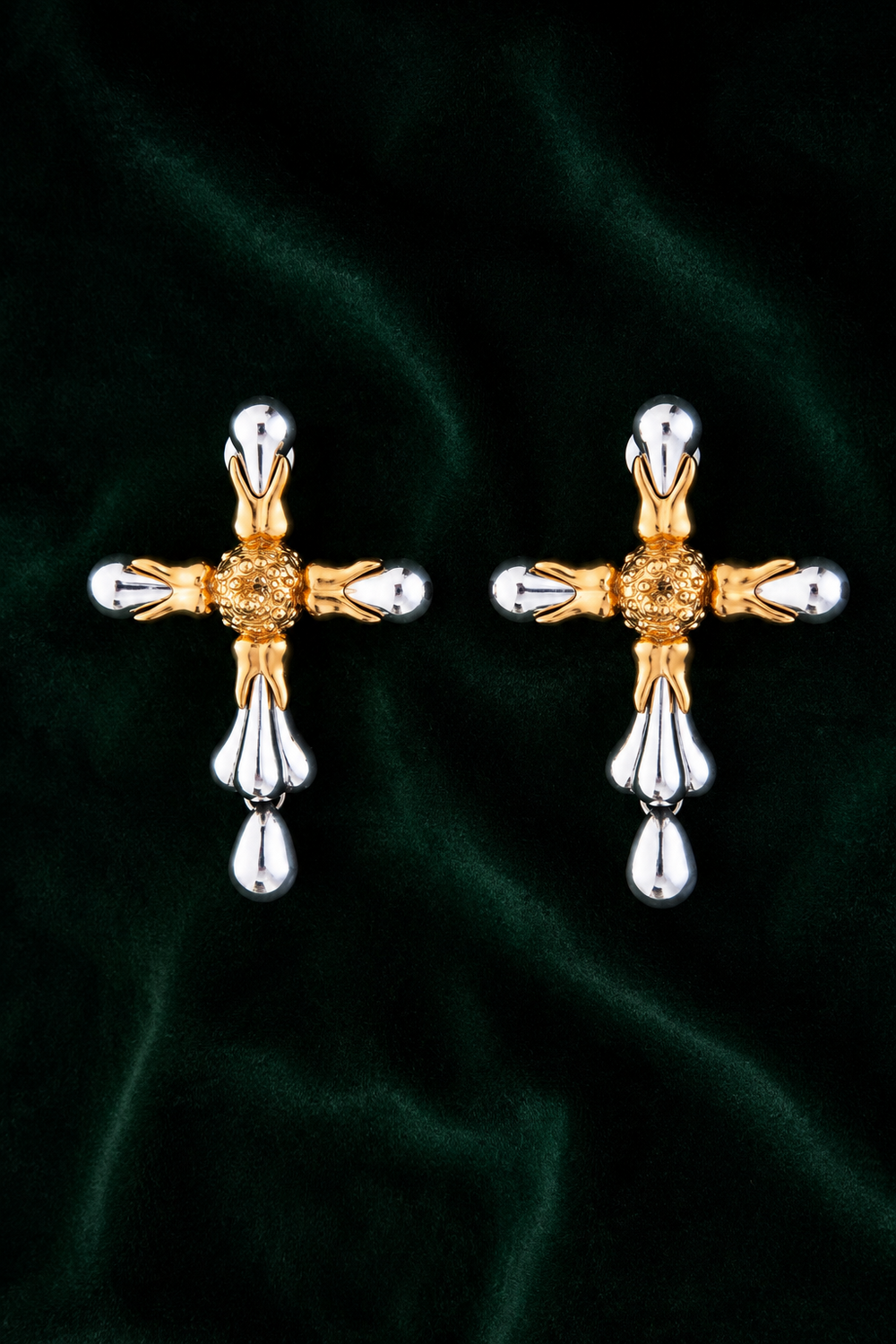 Schiaparelli Cross Earrings