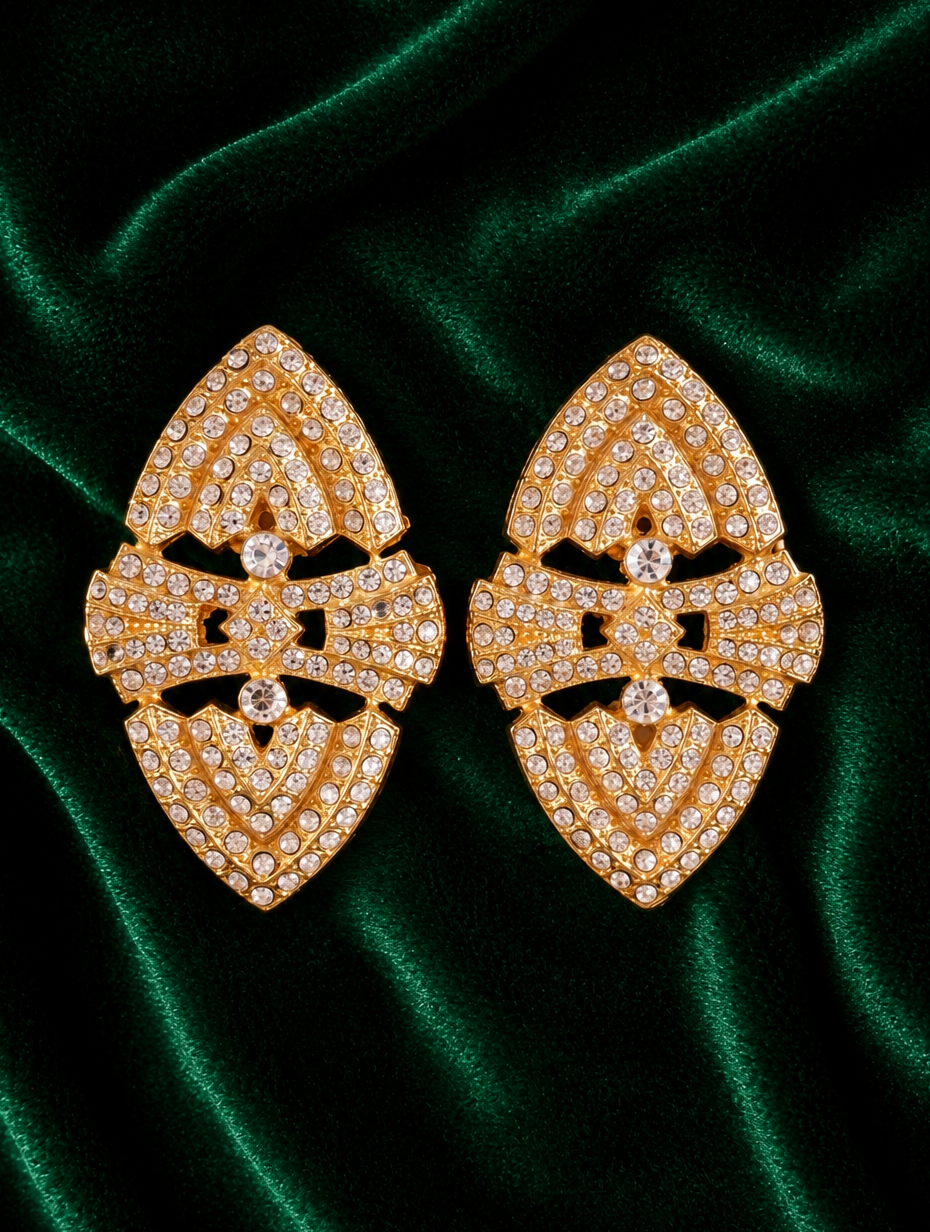 Zini Vintage Crystal Earrings