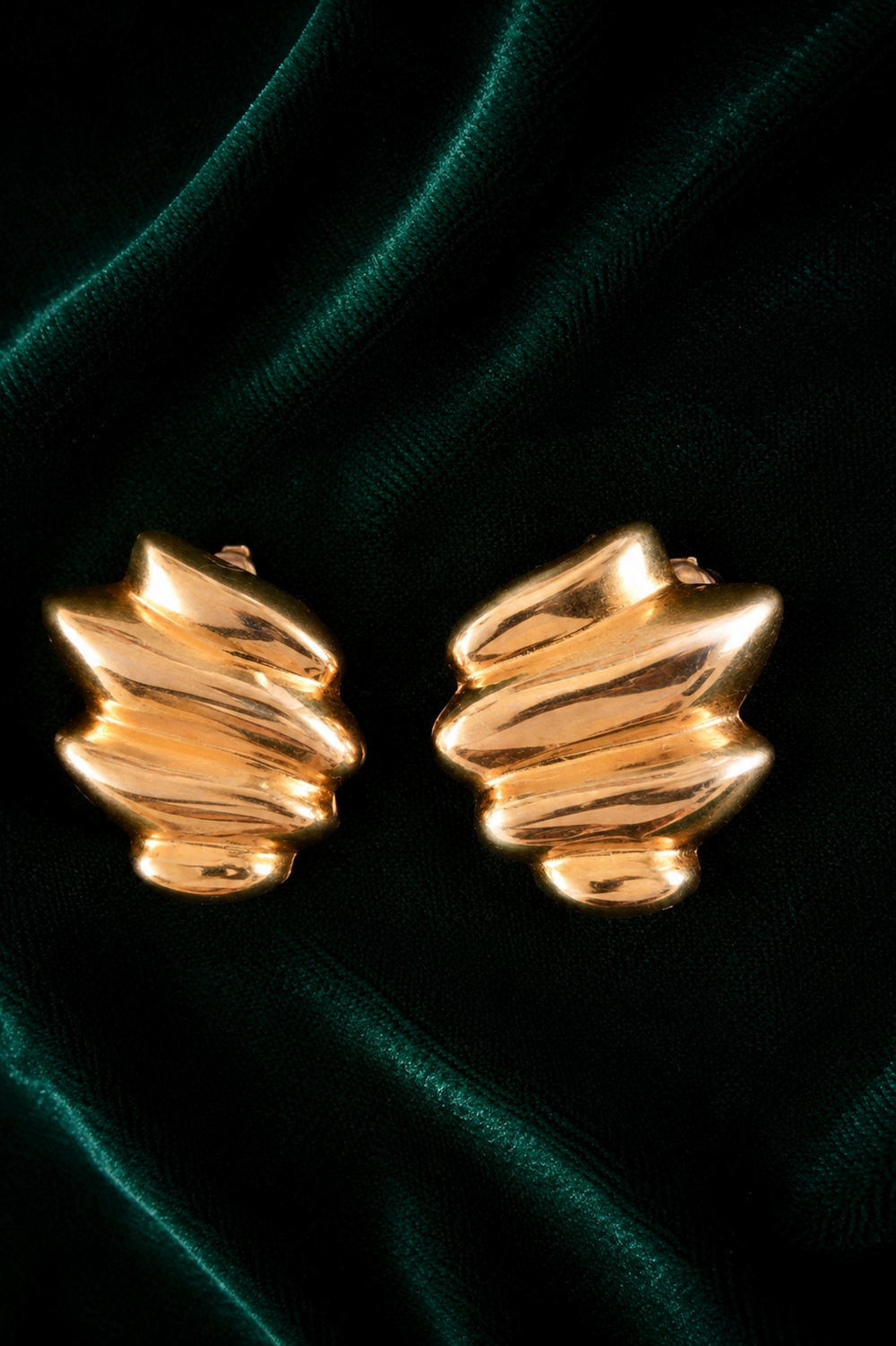 Givenchy Vintage Sculptural Button Earrings