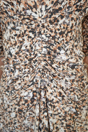 Isabel Marant Floral Silk Midi Dress