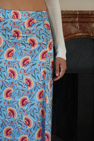 Paco Rabanne Vintage Floral Maxi Skirt