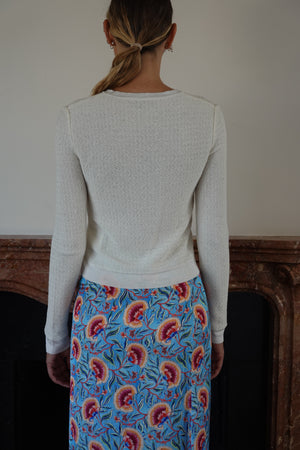Paco Rabanne Vintage Floral Maxi Skirt