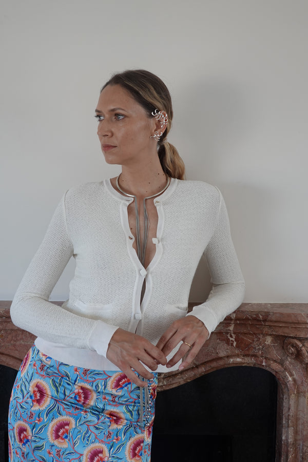 Paco Rabanne Vintage Floral Maxi Skirt
