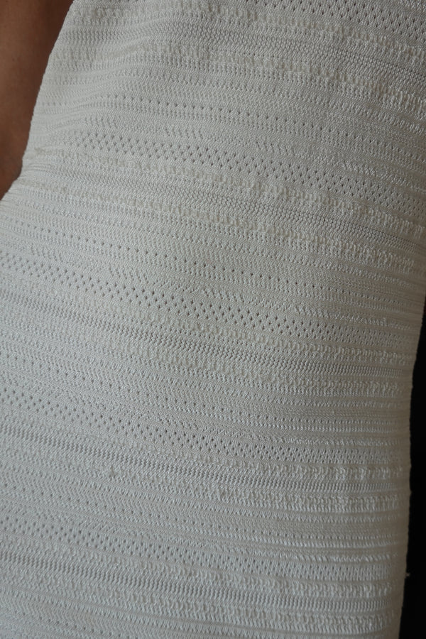 Ralph Lauren Vintage White Knit Mini Dress
