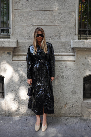 ISABEL MARANT EPANIMA BELTED LINEN BLEND TRENCH COAT