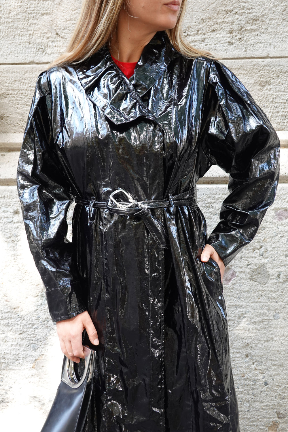 ISABEL MARANT EPANIMA BELTED LINEN BLEND TRENCH COAT