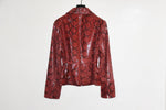 Load image into Gallery viewer, SNAKE PRINTRARE FIND LEATHER JACKET
