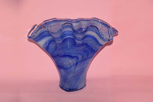 Murano Fazzoletto-Style Glass Vase
