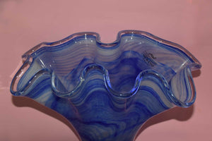 Murano Fazzoletto-Style Glass Vase