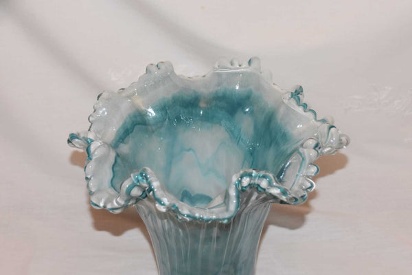 Murano Fazzoletto-Style Glass Vase