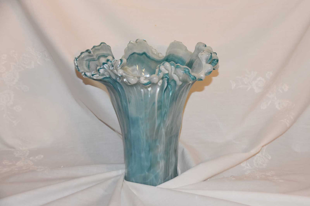 Murano Fazzoletto-Style Glass Vase