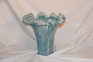 Murano Fazzoletto-Style Glass Vase