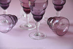 Load image into Gallery viewer, 70S STYLE PURPLE WINE GLASSES
