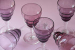 Load image into Gallery viewer, 70S STYLE PURPLE WINE GLASSES
