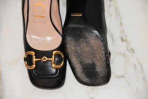 GUCCI HORSEBIT-EMBELLISHED PUMPS