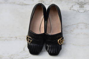 GUCCI GG MARMONT BLACK LOAFER