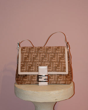 Beige Monogram Top Handle Bag