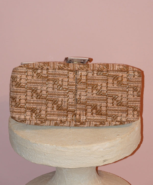 Beige Monogram Top Handle Bag