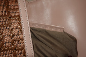 Beige Monogram Top Handle Bag