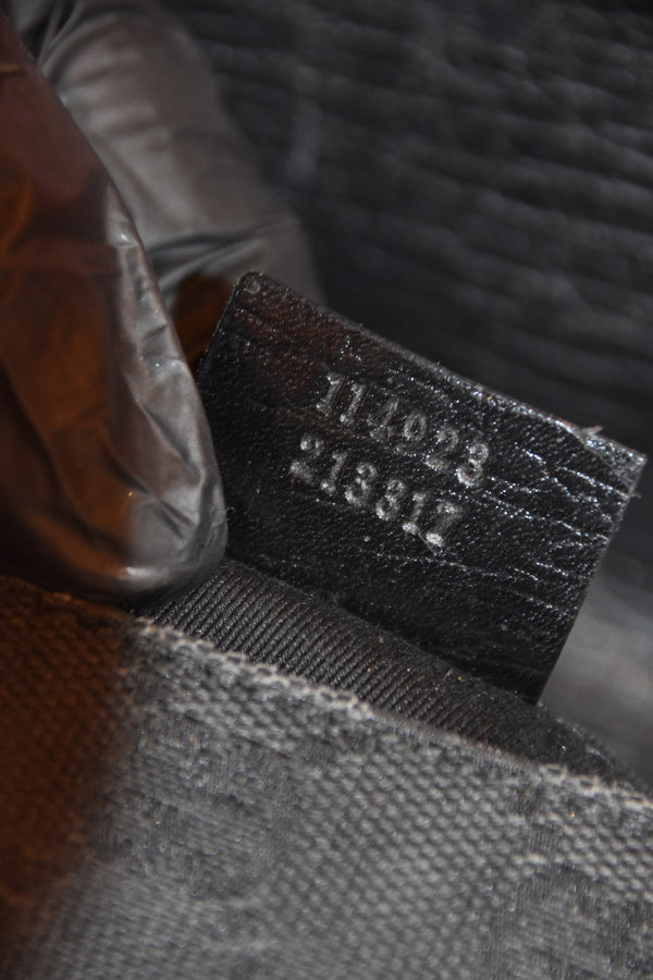 Black Monogram Horsebit Shoulder Bag