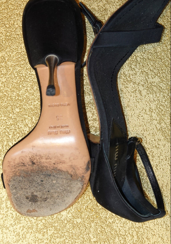 Black Suede Ankle Strap Sandals