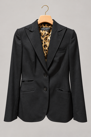 Dolce & Gabbana fitted black blazer hanger-front