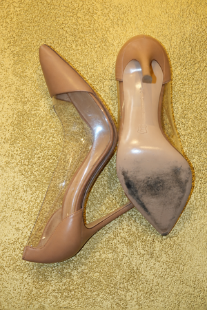 Gianvito Rossi nude transparent pumps - vertical photograph 6005