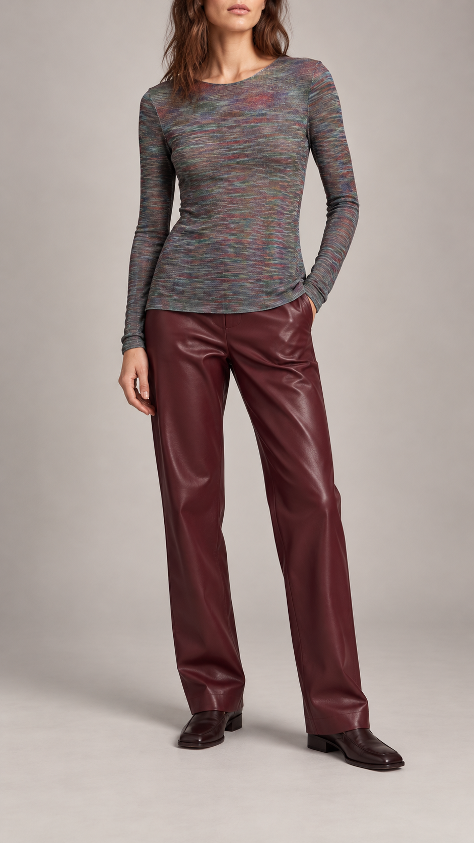 Missoni Reversible Knit Top — digitally styled front view