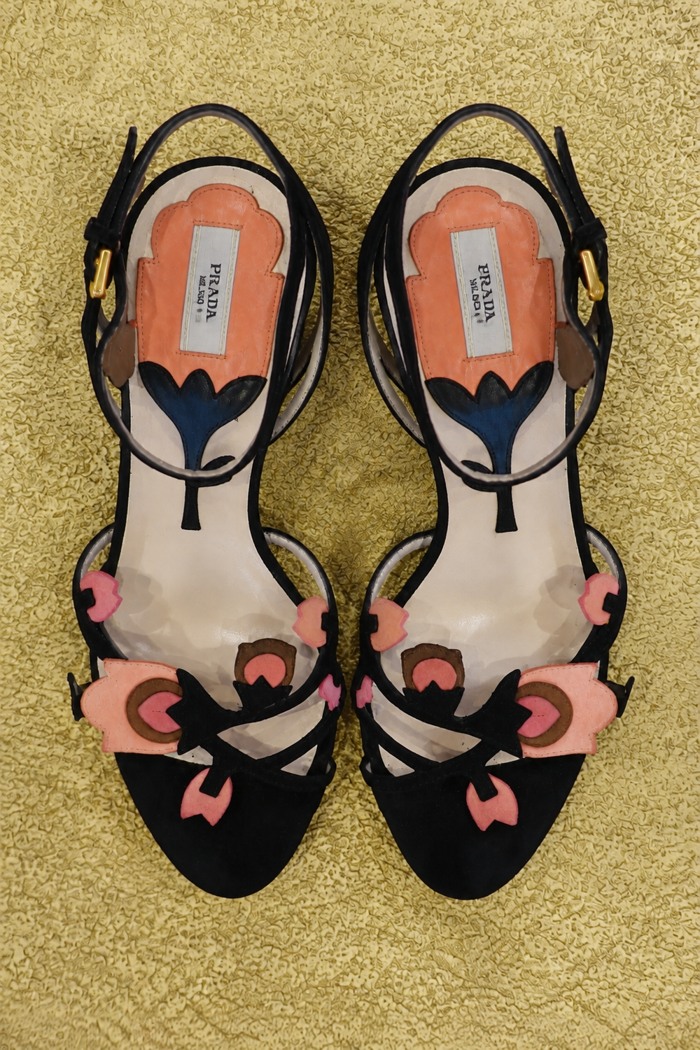 Prada Tulip Strap Sandals, portrait view