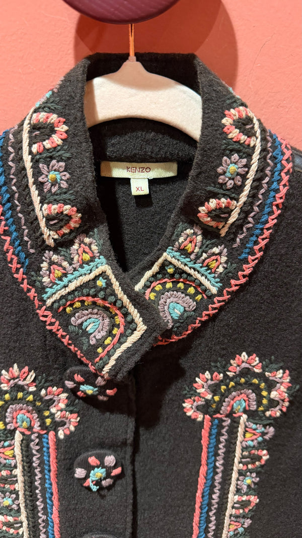 Kenzo jacket — original collar embroidery and XL label