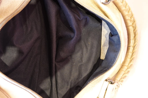 Metallic Grey Moto City Bag