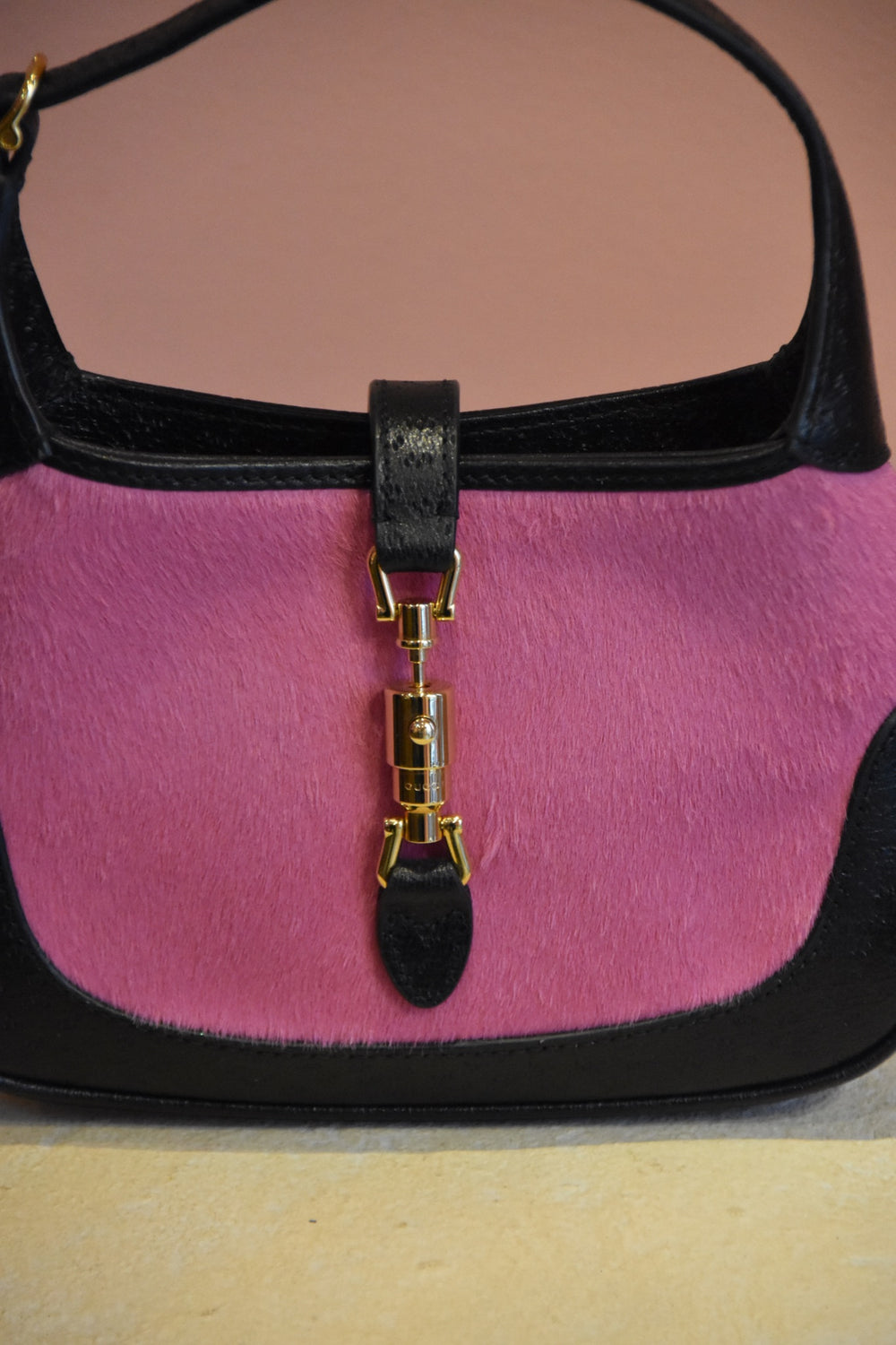 Pink Black Shoulder Bag
