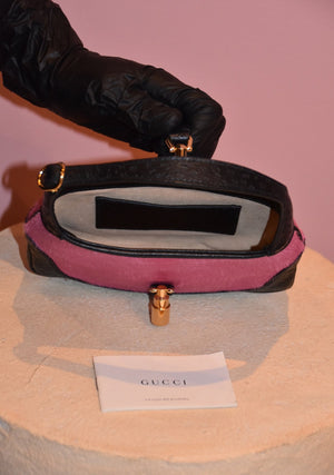 Pink Black Shoulder Bag