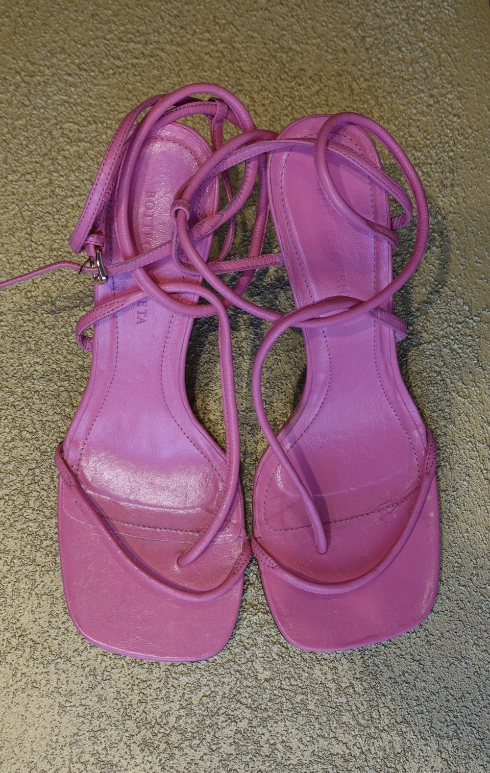 Pink Strappy Heel Sandals