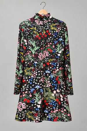 Valentino floral silk dress hanger-back
