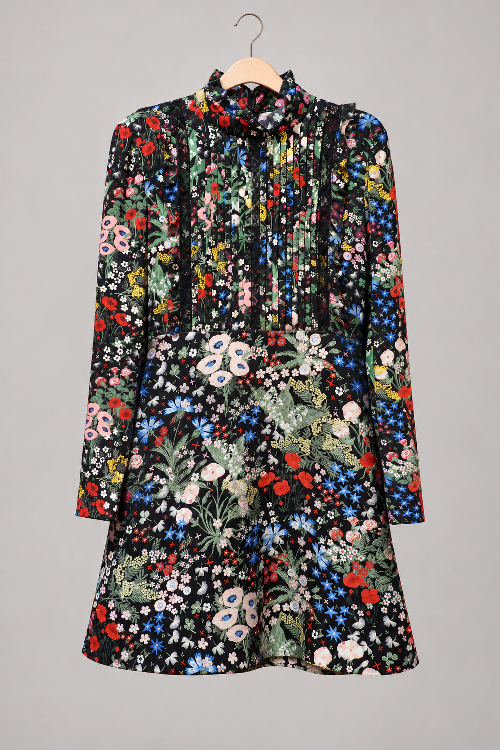 Valentino floral silk dress styled-front