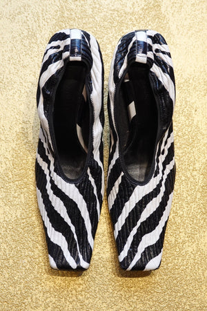 Zebra Print Slingback Heels