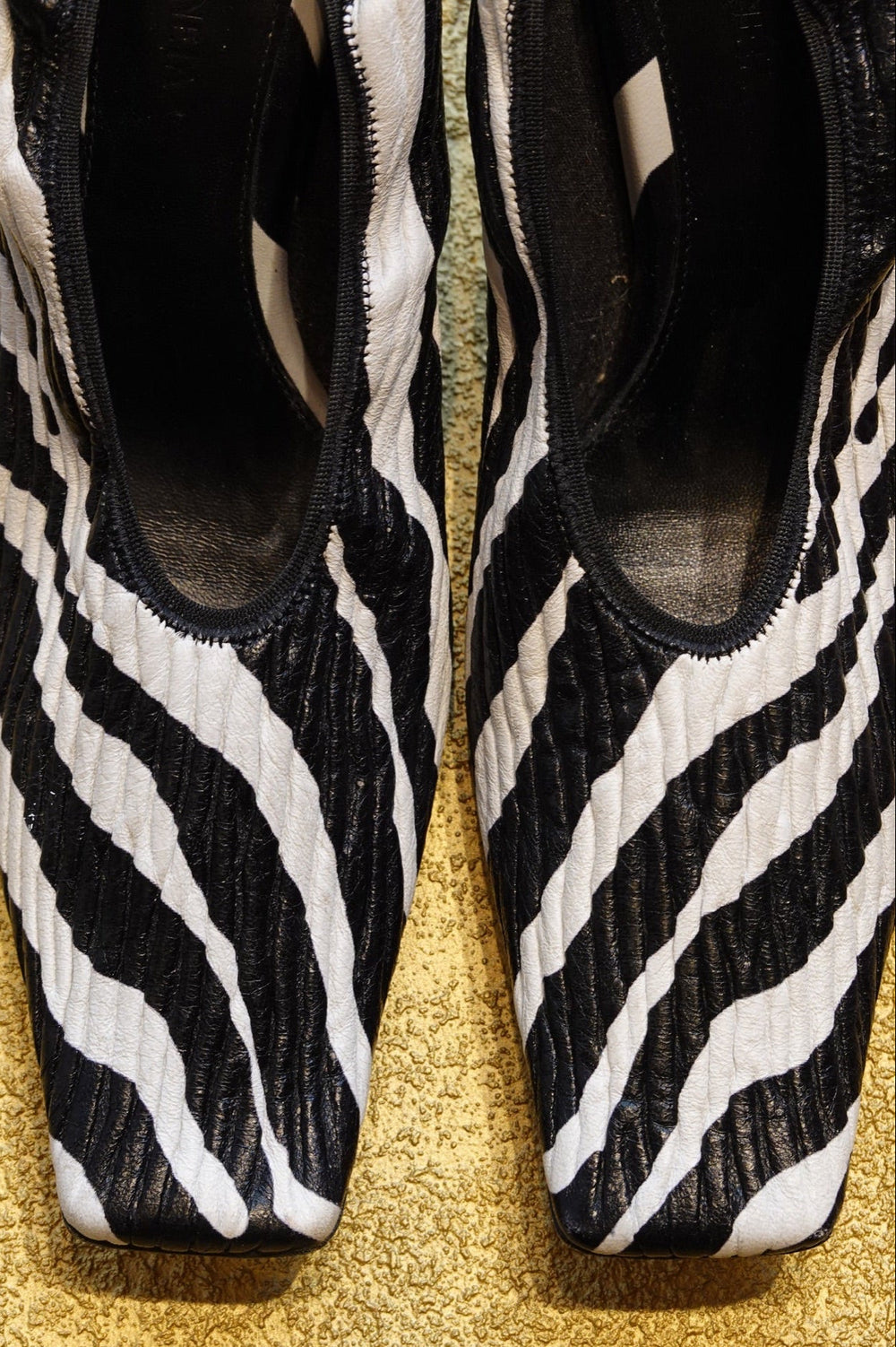 Zebra Print Slingback Heels