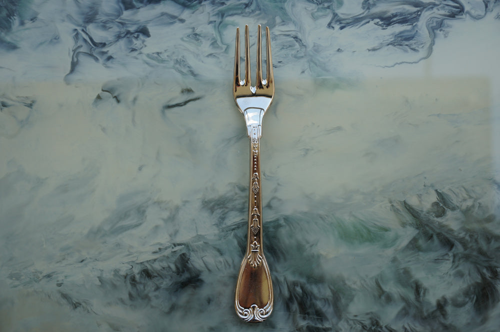 Italian 800 Silver Cutlery Set — 32 Pieces with Serving Cutlery