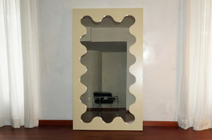 Curvy Wood Full-Length Mirror