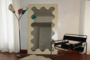 Curvy Wood Full-Length Mirror