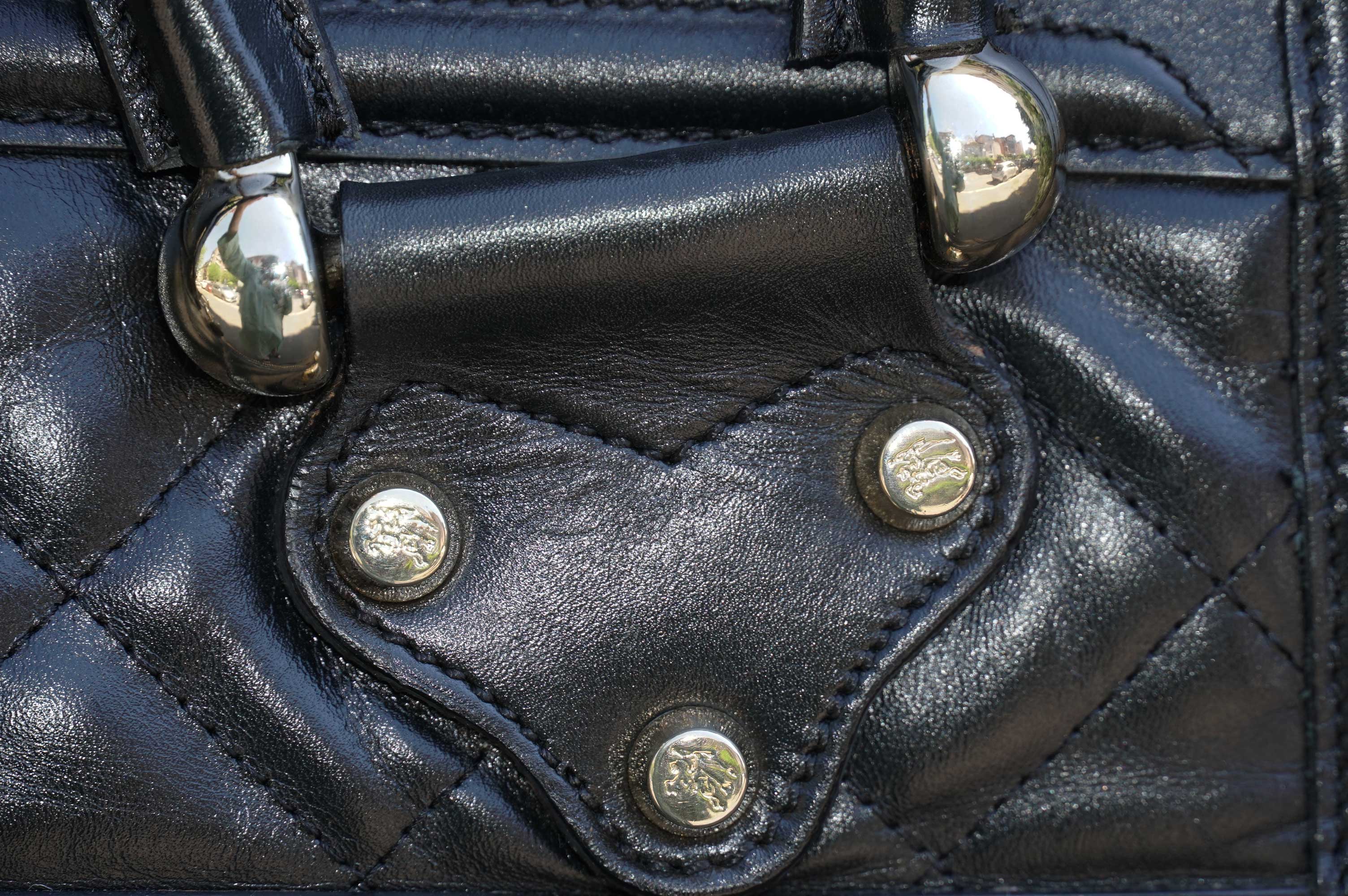 BURBERRY QUILTED LEATHER HANDBAG