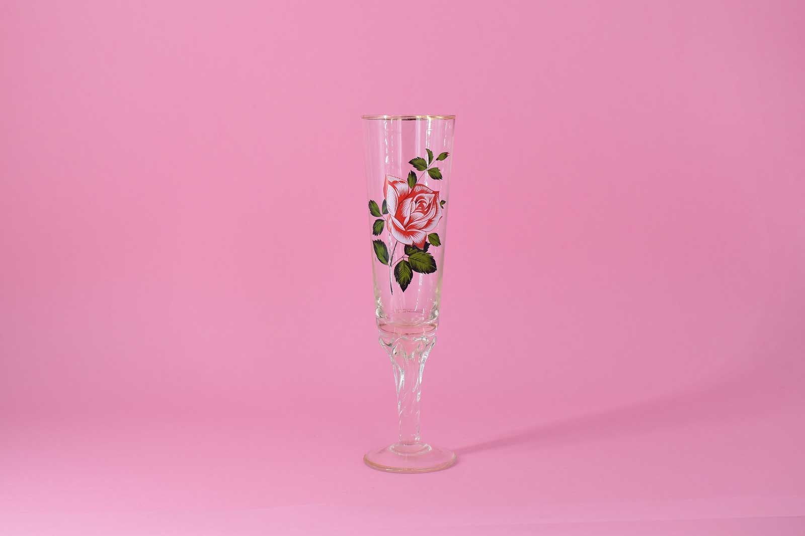 CRYSTAL GLASSES FLORAL MOTIF