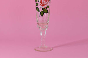 CRYSTAL GLASSES FLORAL MOTIF