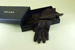 Load image into Gallery viewer, PRADA LEATHER OPERA LENGHT GLOVES
