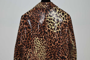 STAND STUDIO LEOPARD PRINT BLAZER