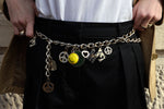 Load image into Gallery viewer, MOSCHINO GOLD CHAIM CHARM BELT
